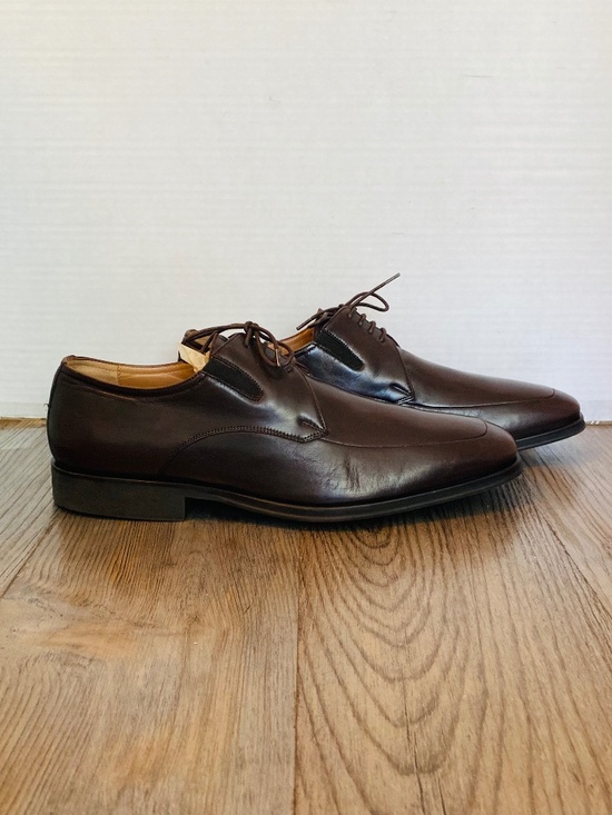 Bruno Magli, Italy, Mens Ranuncolo Brown Leather Derby, Shoes 9.5 M. main image 6
